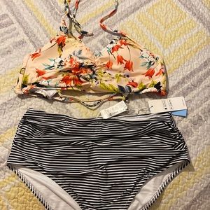 XL two piece swimsuit. Highwaisted.Never worn before